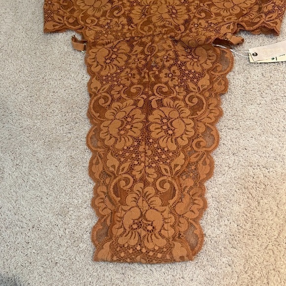 NWT HAH Carmel Cut To The Chase Bodysuit Sz-S - Picture 5 of 8